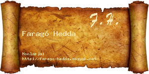 Faragó Hedda névjegykártya